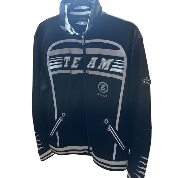 Bogner Black Ski Jacket with Ribbed Detailing (limited edition. On.) - Picture 2 of 16